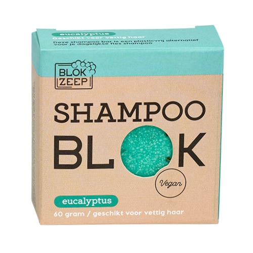Plasticvrije shampoo bar Blokzeep eucalyptus KlaverHand