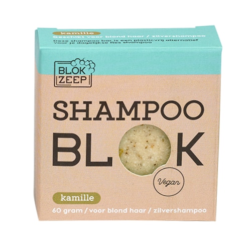 Plasticvrije shampoo bar Blokzeep kamille KlaverHand