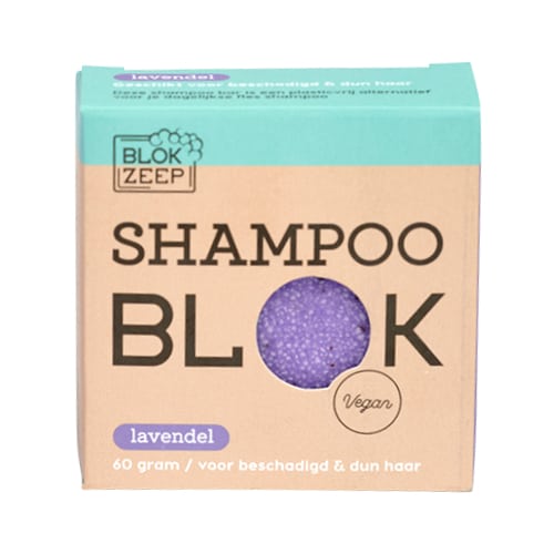 Plasticvrije shampoo bar Blokzeep lavendel KlaverHand